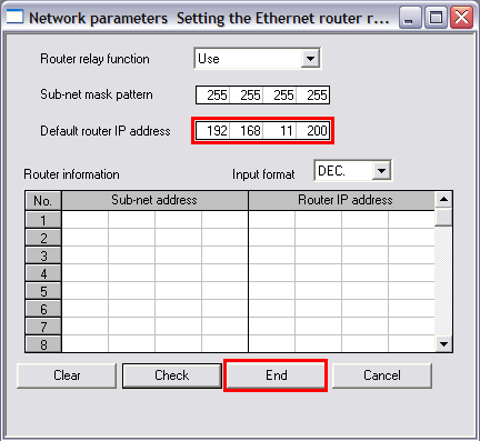 Ange MRD-310:ans routeradress under Default router IP address.