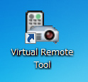 8. Supportprogram för användare Starta Virtual Remote Tool Börja använda genvägsikonen Dubbelklicka på genvägsikonen på skrivbordet i Windows.