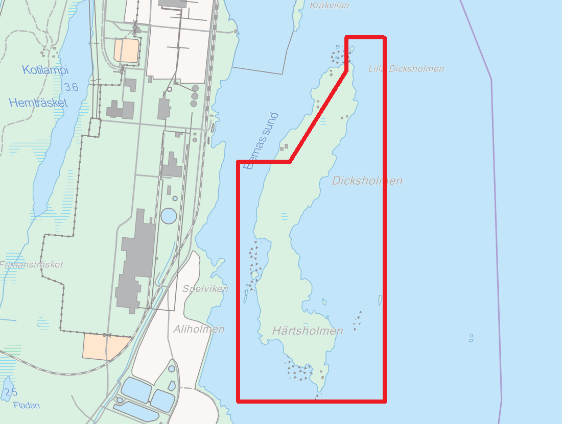 2 PLANENS LÄGE OCH SYFTE 2.1 Planområdets läge Planområdet ligger på västkusten i landskapet Österbotten, i Sydösterbotten i Kaskö stad, på den östra sidan av stamväg 67.