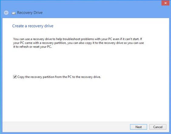 3. Klicka på Recovery (Återställning) > Create a recovery drive (Skapa en återställningsenhet). 4.