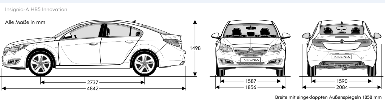 Insignia Tekniska Data 5-dörrar