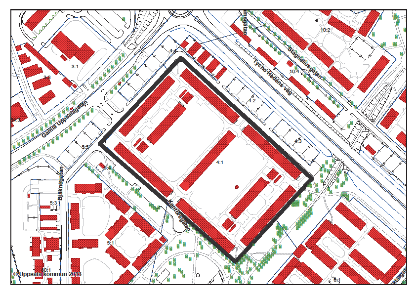 PLAN- OCH BYGGNADSNÄMNDEN Handläggare: Datum: Diarienummer: Jenny Andreasson 2013-06-27 PLA 2012-20223 Miljöbedömning; Steg 1 - Behovsbedömning Detaljplan för Kv.