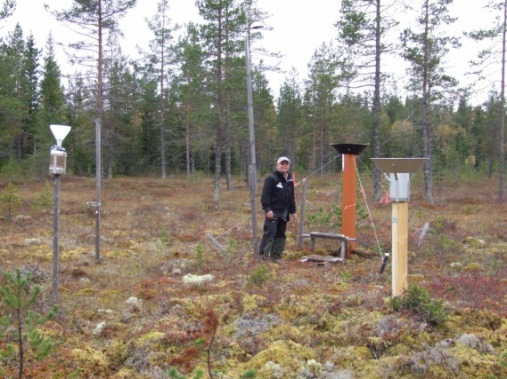 Storulvsjön (Y 7): Ytan utgörs av 8- årig granskog. Mätning av deposition och markvatten startade hösten 99. Oktober 8 flyttades provtagaren på öppet fält ca km till en öppen myr.