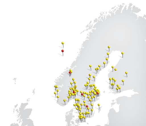 Butiker: 7-8 öppningar planeras för 2015 Sverige Norge Finland Antal butiker Q2 2015 2 2 0 Butiksnätverk 30 juni 2015 Planerade öppningar Q3 2015 0 1 0 Öppnade butiker 2015 3 2 0 Följande butiker har