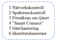 Stöd för stora operativsystem (ios, Android, Windows) Service Assurance Application Suite Application Suite är en tjänst där Network Manager och Service Assurance Manager (SAM) ingår.