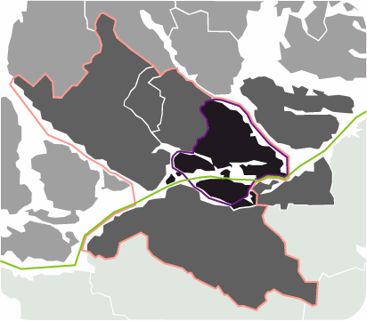 Resande över tre snitt 2005 Antal resor med SL jämfört med personbil för följande tre snitt: Innerstadssnittet, även kallat infartssnitt eller tullsnitt Regioncentrumsnittet (Stockholm, Solna och