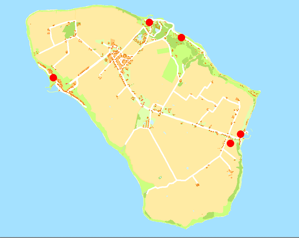 ÖVERSIKTSKARTA - LANDSKRONA KARTA ZON 4 - LANDSKRONA x RÖTT