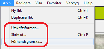 SKRIV UT OBSERVATIONER Om du öppnar Näsgård MO- BILE Observationer på din kontorsdator kan du via