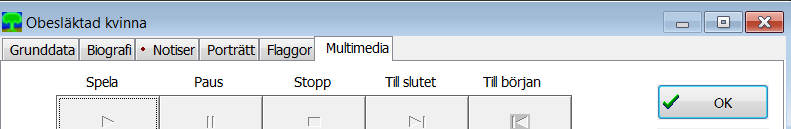 Flikarna Porträtt, Flaggor, Multimedia Att lägga in porträtt, som läggs ut i ansedlaretc.