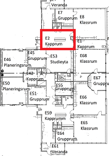 9 Scenario 10 - Brand i kapprum I detta avsnitt redovisas en beskrivning av lokalen följt av redogörelse av lokalens utrymningsvägar och brännbara material.