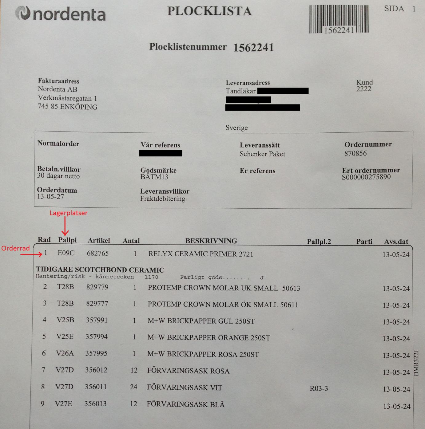 4.4 Spagettidiagram Spagettidagrammet ritades i syfte att visualisera personalrörelsen i plocklagerområdet och identifiera Muri-slöserier.