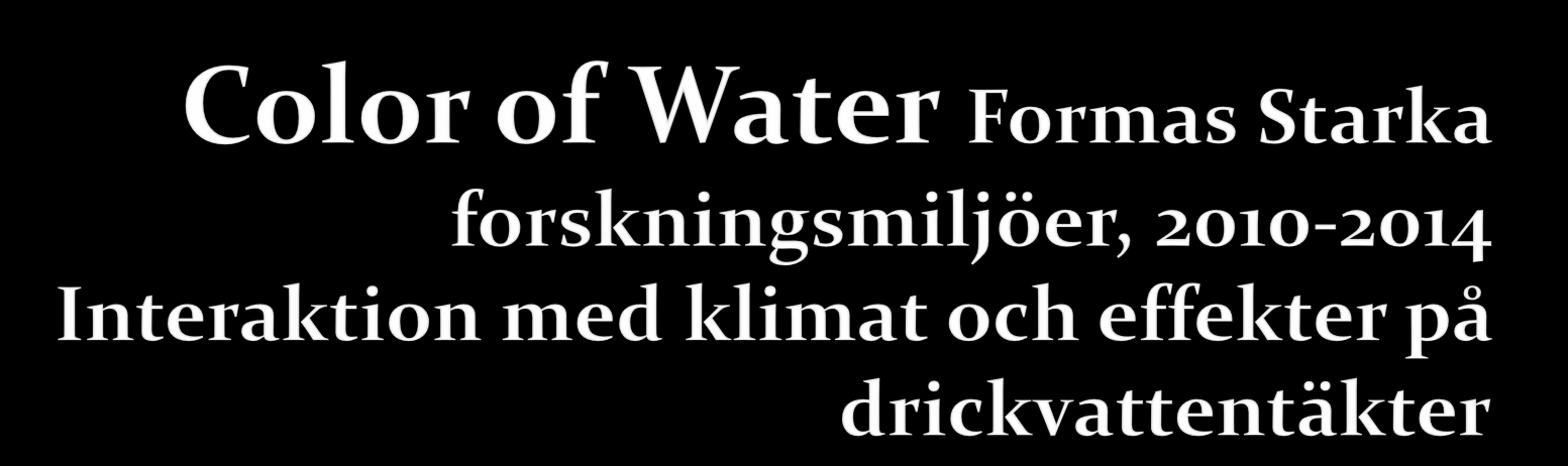 Drinking water treatment developing