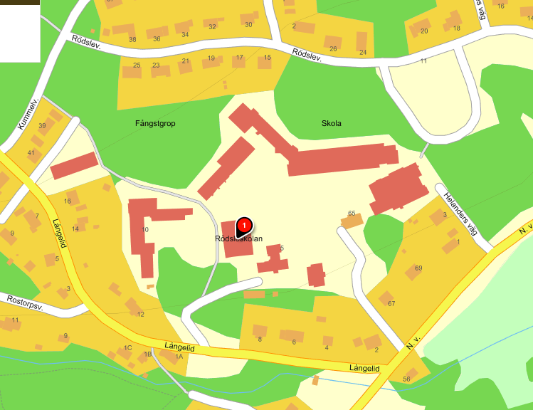 Karta och parkeringsanvisningar Rödsleskolan Använd följande parkeringar när du lämnar, hämtar eller besöker Rödsleskolan. 3. Bakom slöjden, Busshållplats. Rödslev. 13-15 2. Buss & Taxi-hållplats.