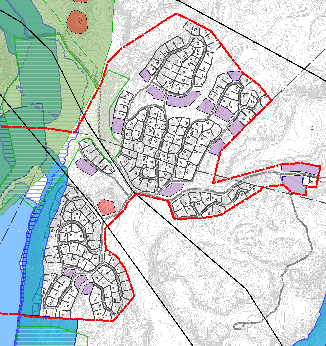 Kagghamra De flesta fastigheterna i området har en minsta tomtstorlek på cirka 2000m².
