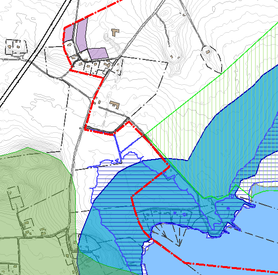 Eldtomta I Eldtomta är förtätningsmöjligheterna väldigt begränsade, eftersom största delen av Eldtomta strand ligger mindre än 3 meter över Östersjöns medelvattennivå, och inom den gränsen ska ingen