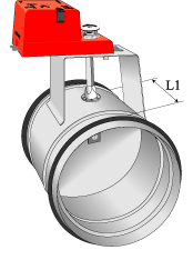 Spjäll HIS HISC HIS-E* Spjäll klass 1 Damper class 1 Klappenblatt klasse 1 HIS-Ød1 Spjäll klass 4 Damper class 3 / 4 Klappenblatt klasse 4 HIS C-Ød1 Spjäll klass 1 med Belimo LM Damper class 1 with