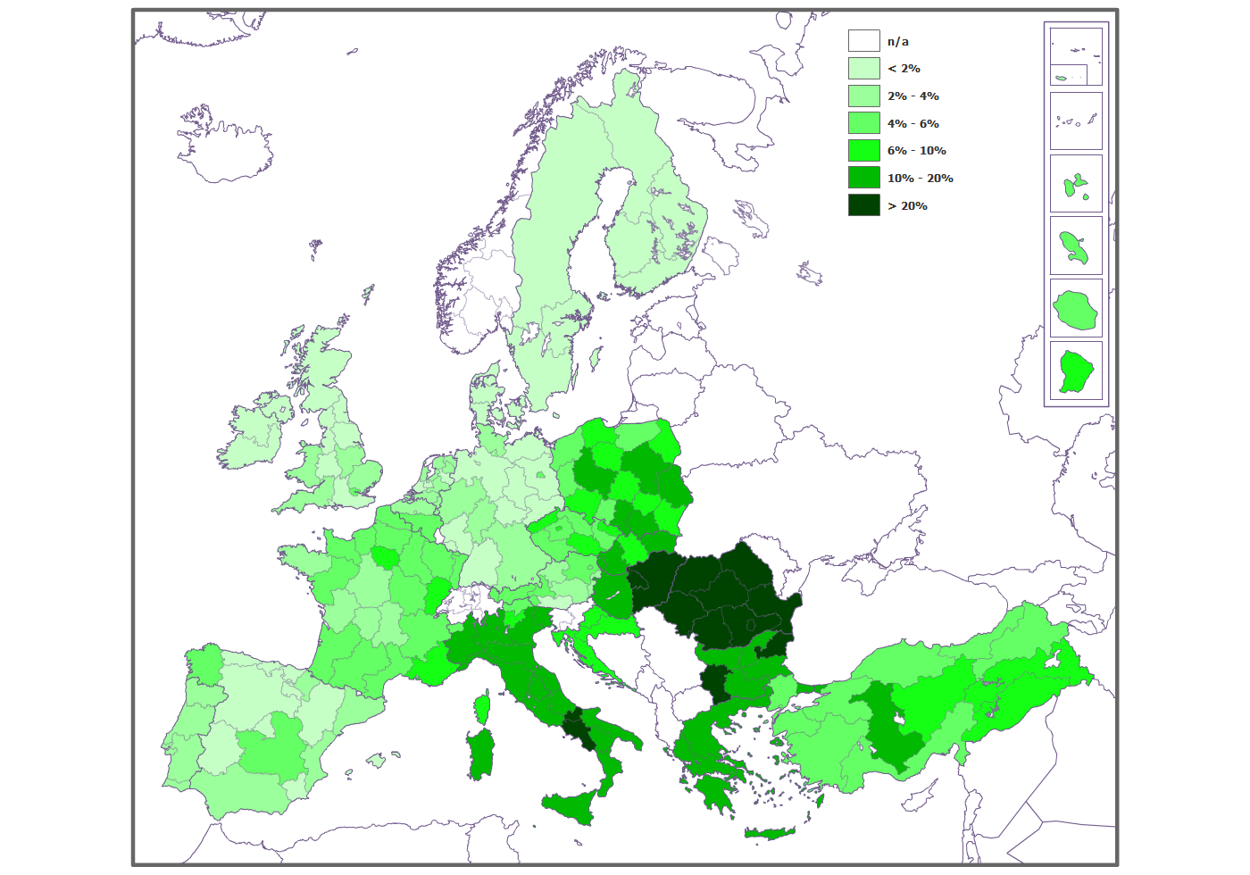 % Av de tillfrågade sade ja till att