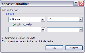 JOKERTECKEN. Du kan ha stor glädje av s.k. jokrar eller "wildcards" i sökvillkoren. Det finns två olika typer av jokrar:? * Frågetecknet ersätter ett tecken i sökvillkoret.