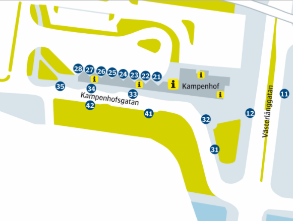 Figur 2-11 Regionbussterminalen på Torp.