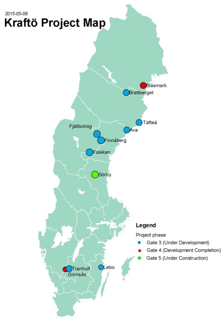 Om Kraftö AB Kraftö är ett projektbolag, som utvecklar vindkraftsprojekt i Sverige på land sedan