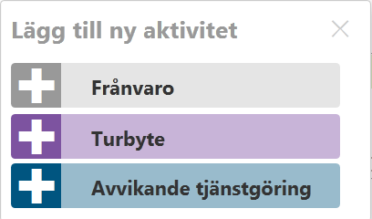 2015-07-29 6(12) Lägga till aktiviteter Till vänster i bilden kan du välja att rapportera ny aktivitet genom att klicka på Du kan även rapportera ny aktivitet genom att klicka på aktuell dag i