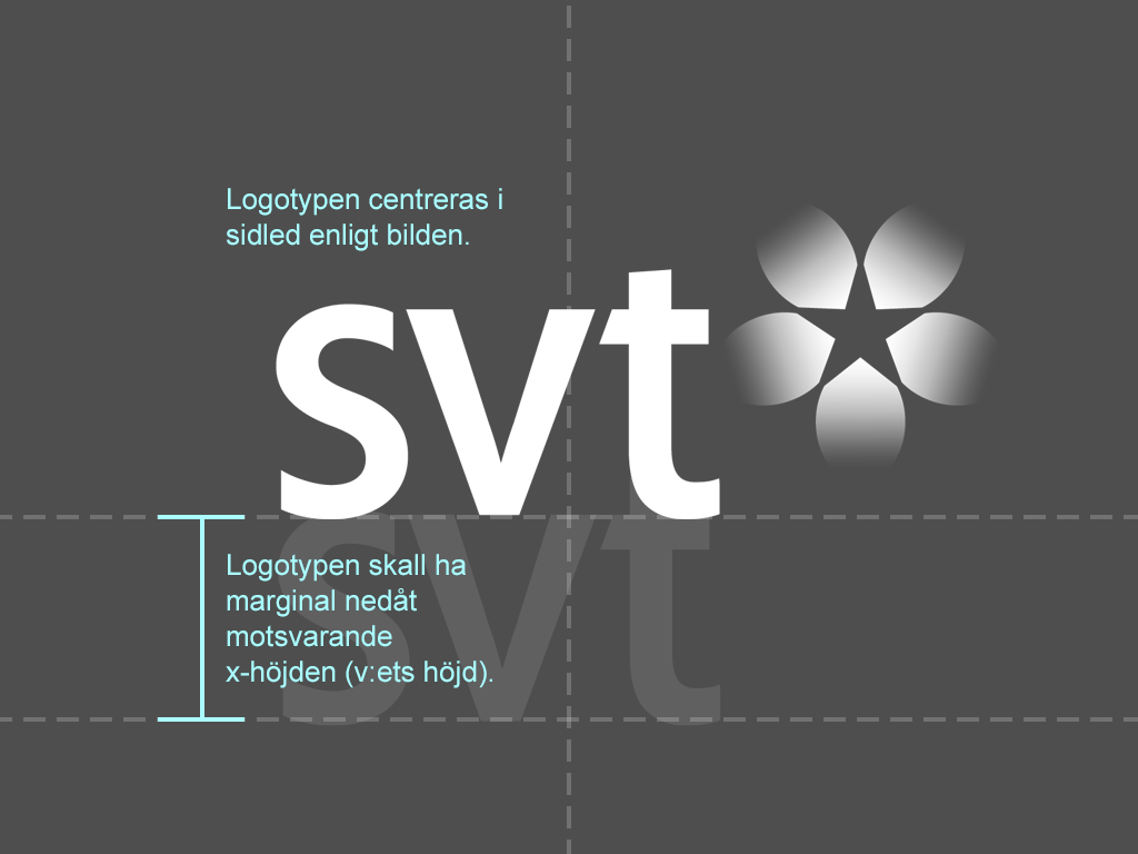 SVT logotypen centreras