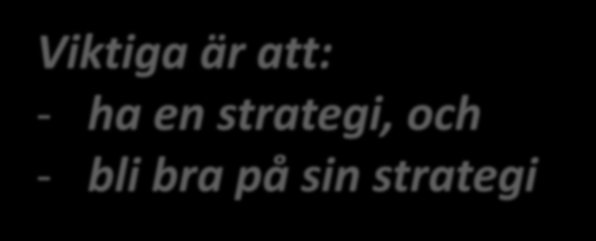 OLIKA strategier för lönsamhet!