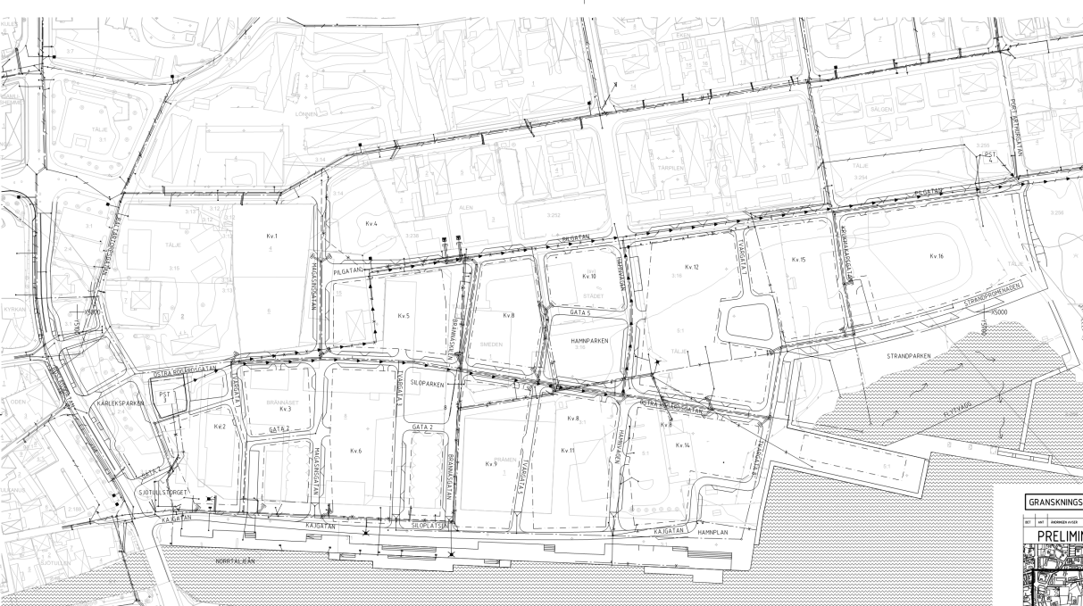 Sida 10 (26) dagens V100 till V180 (PE 100 SDR 17). Se även Swecos rapport 2013-06-16, dimensionering av vattenledningsnät Norrtälje hamn. 6.