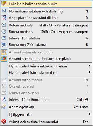 6 2014.02.21 Kapitel 5 Stolpe och balk Kontrollera att ruta för Invändig inte är i kryssad. Klicka [OK].