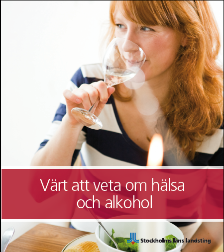 Värt att veta om hälsa och alkohol Ny broschyr från Norra Stockholms läkemedelskommitté I Sverige har cirka 5 procent av männen och 2,5 procent av kvinnorna en alkoholkonsumtion som innebär en risk