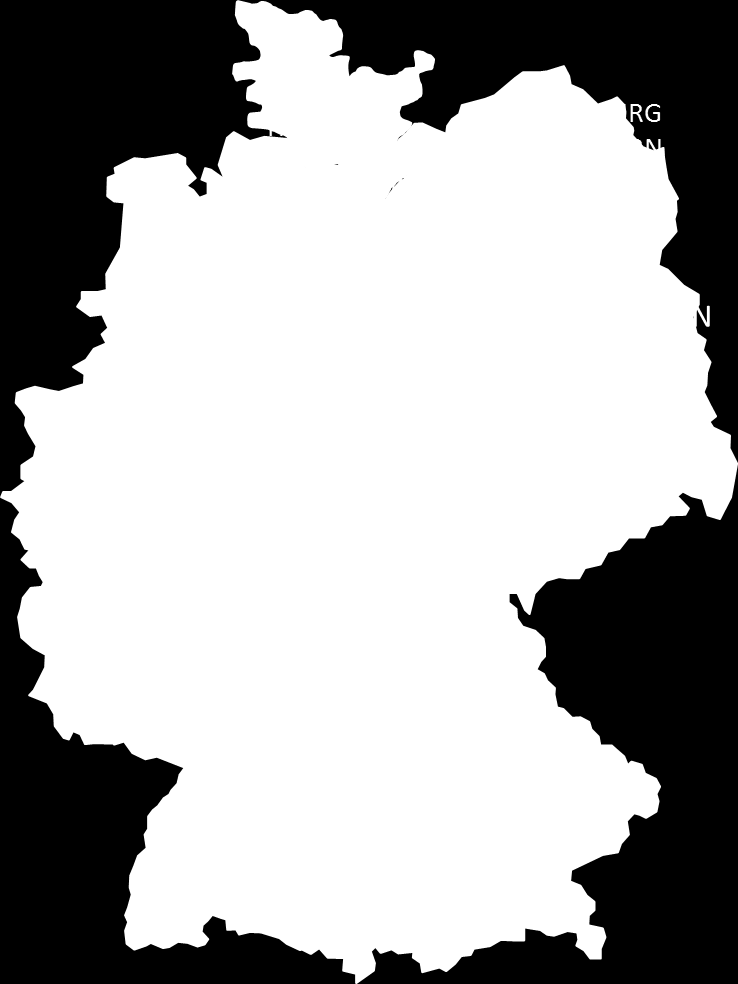Resultat - Besökarnas härkomst Norra Tyskland starkt överrepresenterat Inklusive Berlin och (Bremen) Det är i genomsnitt 2,5 gånger