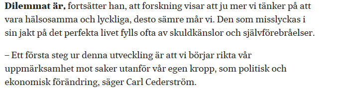 Carl Cederström, lektor vid Stockholm Business School vid Stockholms universitet, och André Spicer vid Cass Business School i London.