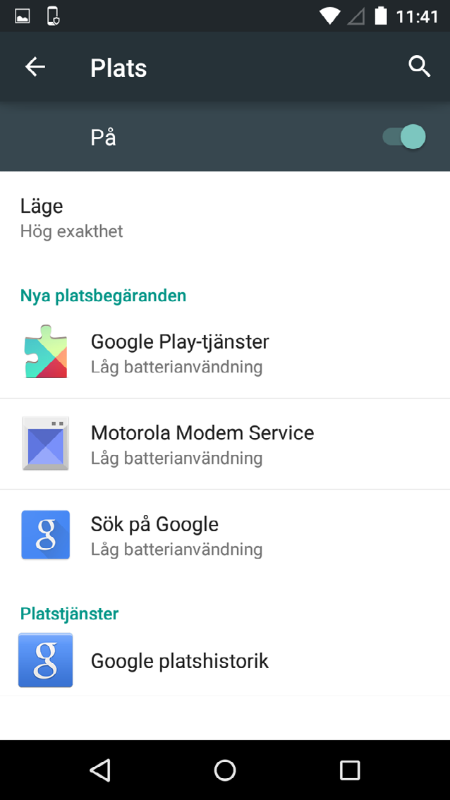 Inställningar för din telefon: Android 10 Positionering slå av gps-funktionen För att hindra att alla appar i telefonen använder positioneringstjänster, välj Plats i Inställningar.