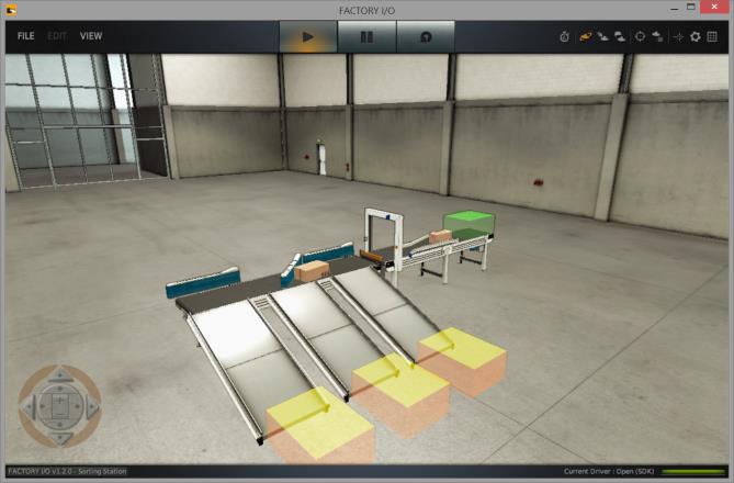 Industriautomation med Factory IO Programmera och provkör färdigbyggda