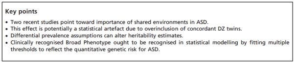 - Result: The meta-analytical heritability estimates ranged between 64 % and 91 % (despite diagnostic heterogeneity) and are in line with previous reports.