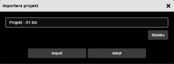 Ett fönster visas: - Välj önskad installationsfil och klicka på Öppna.