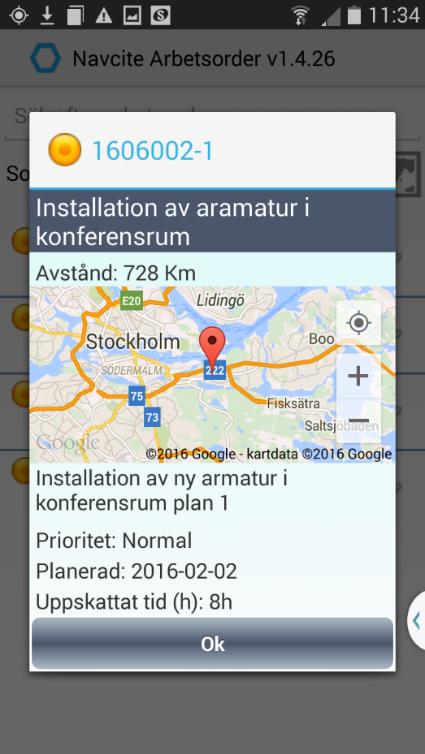 PROAPPS OLIKA KARTFUNKTIONER Fältresurserna har information om plats,