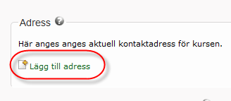 Kurstillfälle, flik 5. Fritextord Du kan skriva i ord som ger sökträffar på nätet. I exemplet nedan blir alltså de två ifyllda orden fritextord för detta kurstillfälle. Kurstillfälle, flik 6.