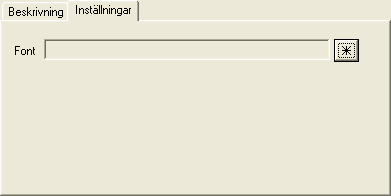 158 Under fliken Inställningar anges en giltig font som ska användas vid redigering av vissa objekt i databasen, som tex. logiksymboler och ritningshuvud.