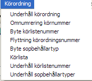 122 Renhållning 6 Körordning Om kommuner har egna bilar kan rutinen för körordning användas för körplaneringen.