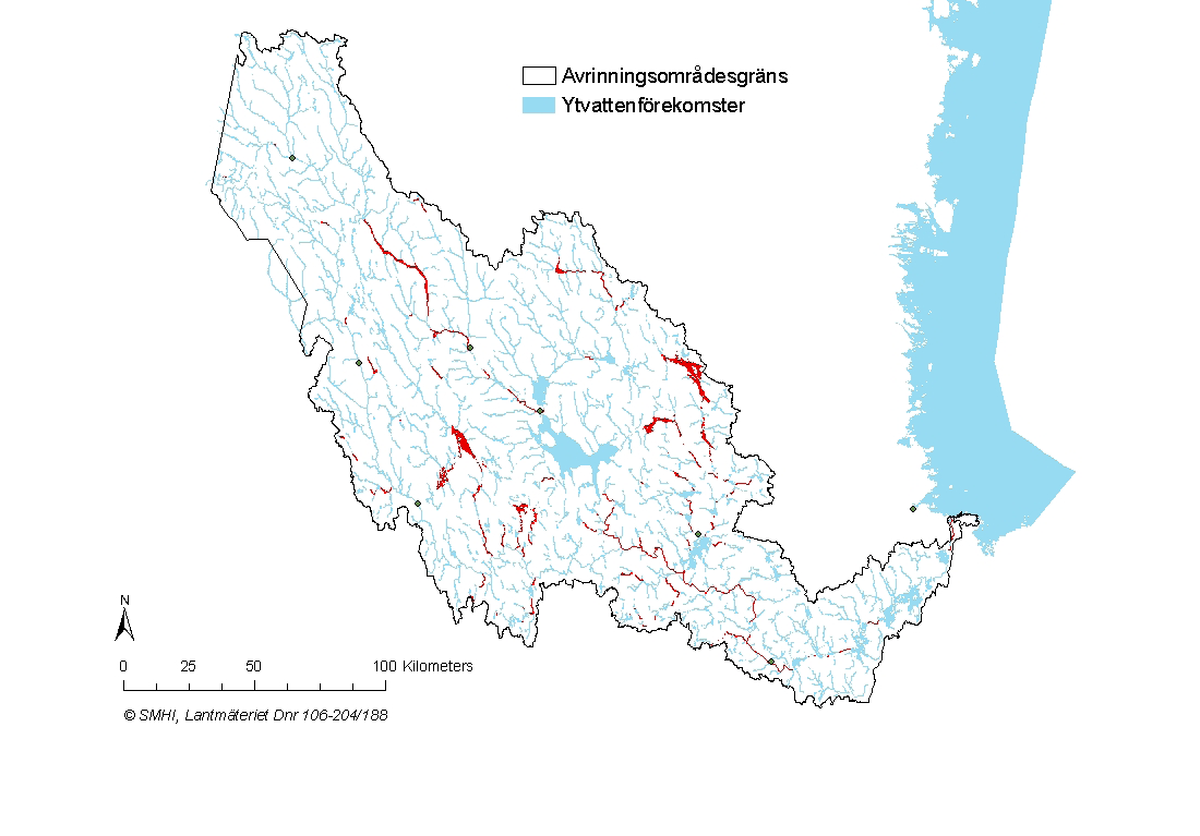 Bottenhavets vattendistrikt - Delområdesrapport Dalälven - Kapitel 2 Idre Sälen Älvdalen Mora Malung Falun Gävle Avesta Figur 7.