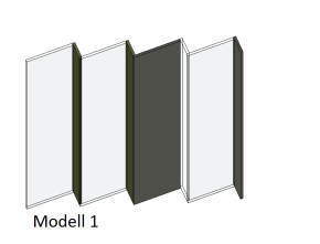 Typ 1 Generation 2 med glas i modulen Figur 41 Typ 1 Generation 1 utan