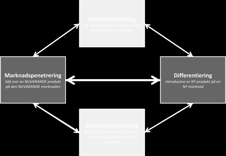 Figur 4.0.1. Figuren visar Lefflers nuvarande marknadsstrategi.