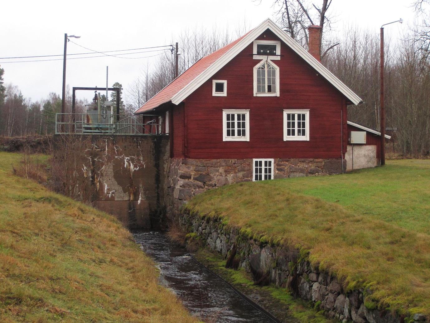 Lyckebyån kvarnkraftverkens avrinningsområde (21 st. registrerade kraftverk) I Lyckebyåns har fler än hälften av de registrerade kraftverken utgjorts av kvarnar som försetts med kraftverk.