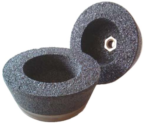 Slipskål Konisk, Typ 11, för handhållna maskiner. slipning av sten och betong. Lämpar sig till järn, stål, rostfritt stål, syrafast stål, gjutjärn, ickemetaller samt betong. Max perf.