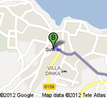 2012-06-14 Supetar, Kroatien till Sutivan, Kroatien - Google Maps 5. Svag sväng höger för att fortsätta på väg 6159 åk 450 m totalt 6,2 km 6.