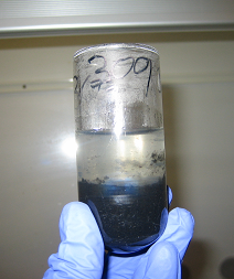 Med föregående polymertester som grund bestämdes att centrifugeringsförsöket skulle genomföras för polymererna Sedifloc 403CH och Nalco 71309, både en polymer i pulverform och en i flytande form.