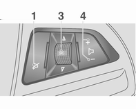 104 Infotainmentsystem 2. Samtalsknapp [q] Tryck på knappen för att svara på ett samtal eller gå till återuppringningsvalläge.