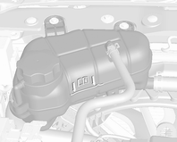 Bilvård 197 Motors luftfilter 1. Skruva loss båda skruvarna. 2. Lossa luftfilterkåpans gångjärn och öppna kåpan. 3. Byt luftfiltret. 4. Lås kåpan med gångjärnen och skruvarna.