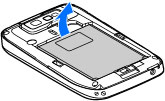 Ställa in enheten Ställ in din Nokia E63 med följande instruktioner. Sätta i SIM-kortet och batteriet 1.